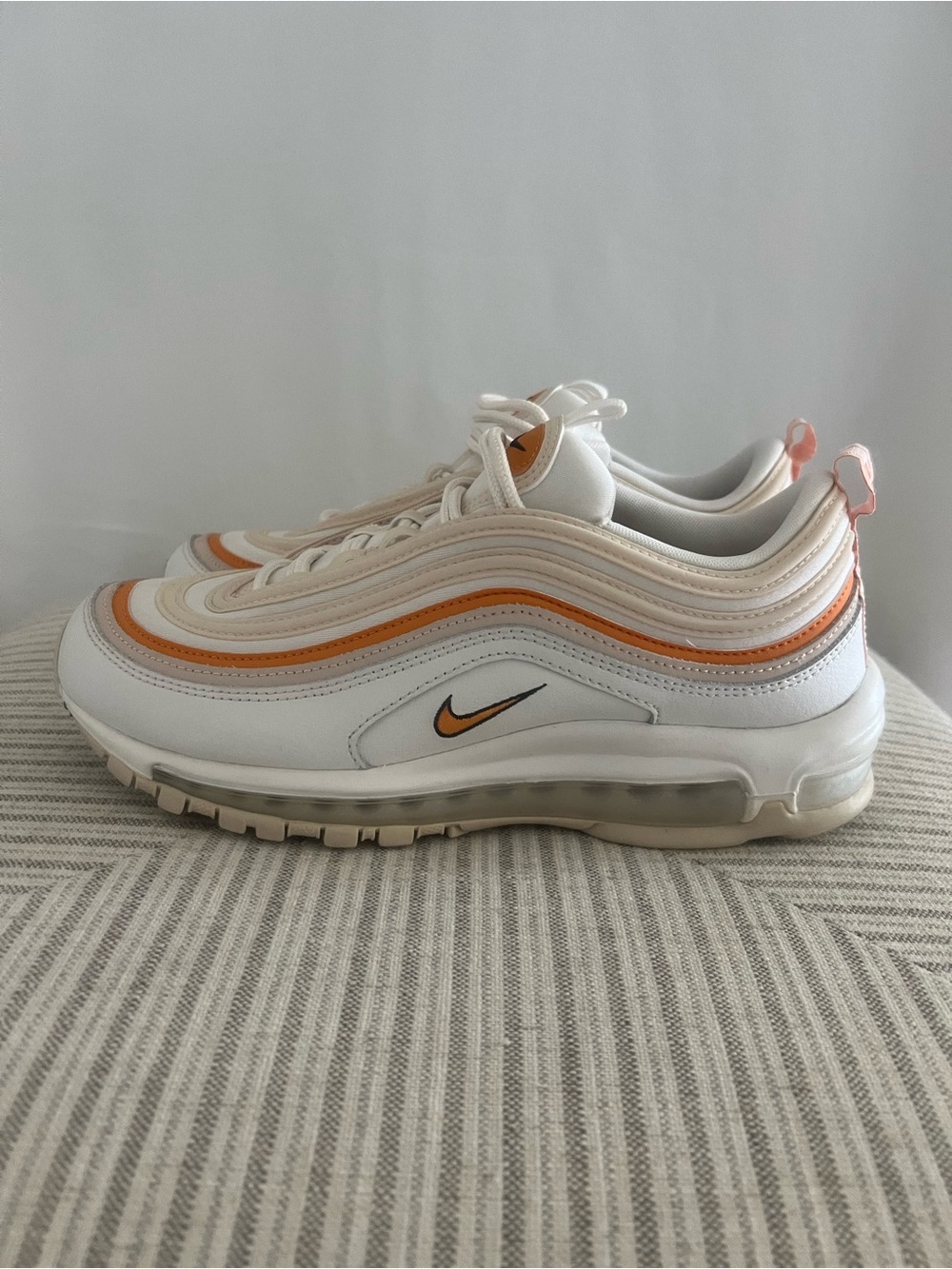 NEW Nike Air Max 97 Women’s Size 9.5 Phantom / Light Curry / Sanddrift